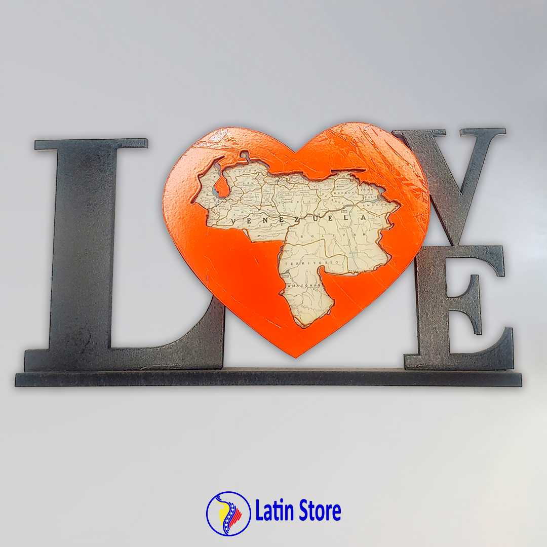 Love Vzla en madera