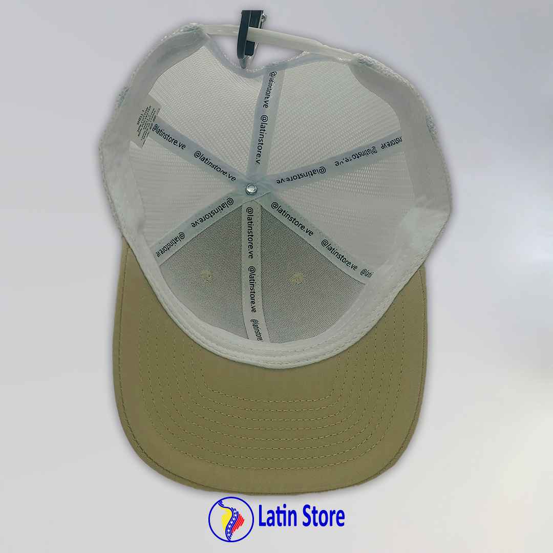 Gorra Latin Store FVF Beige y blanco