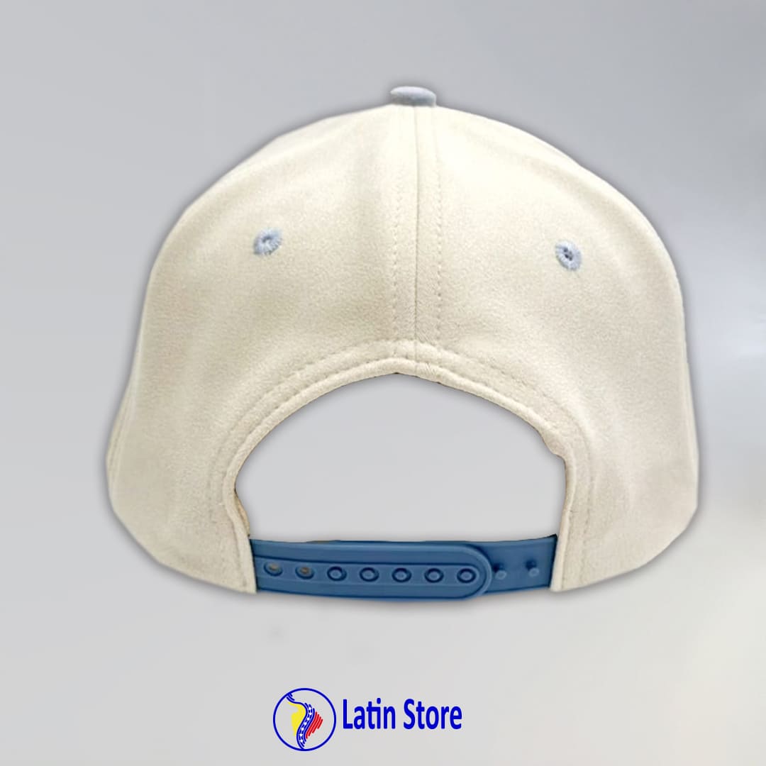 Gorra «Latin Store VE – Heritage Sky Blue Suede» | Edición Limitada Premium
