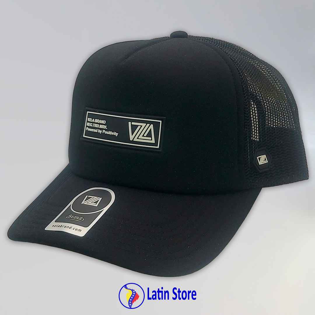 Gorra Vzla Brand Truckers Negro