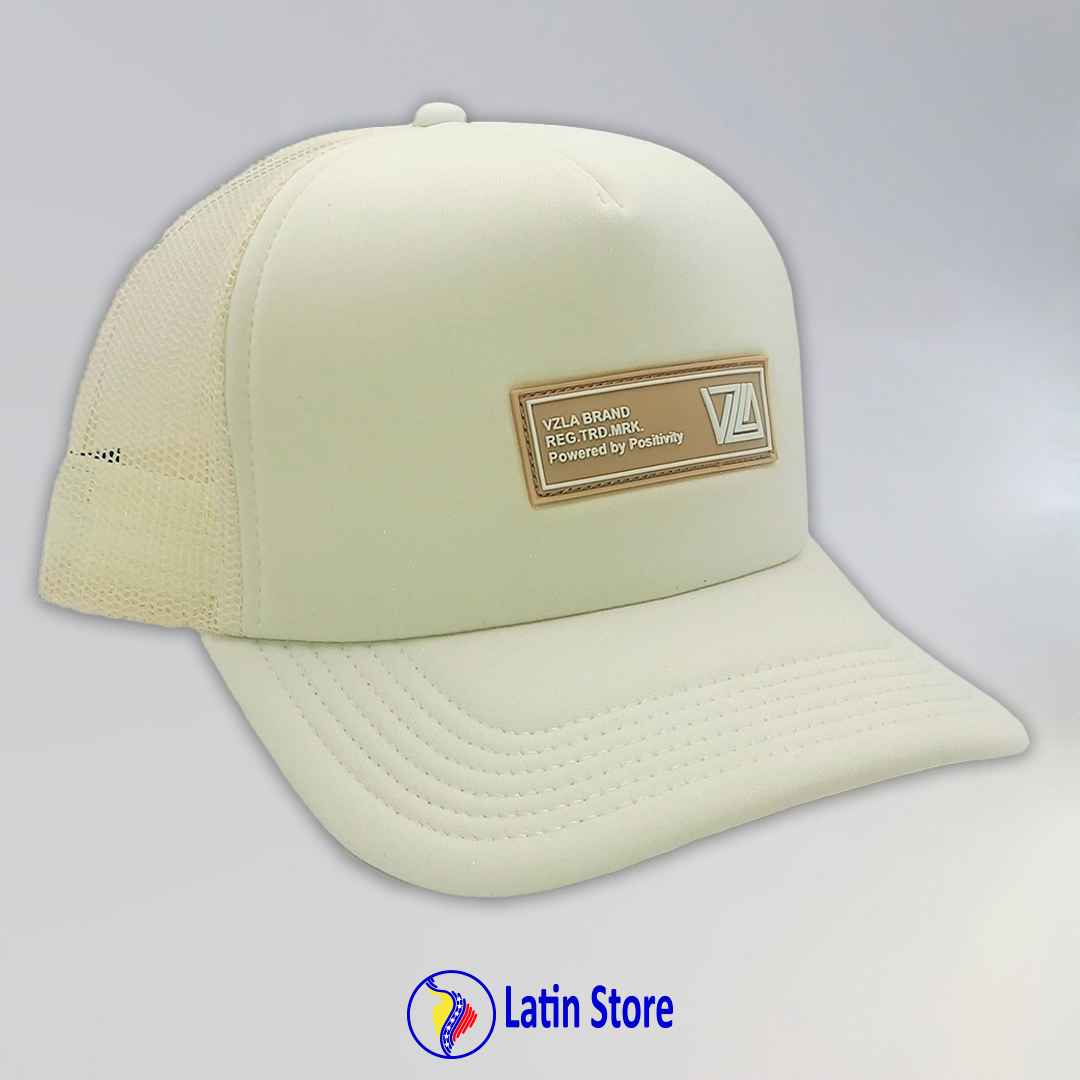 Gorra Vzla Brand Truckers Marfil