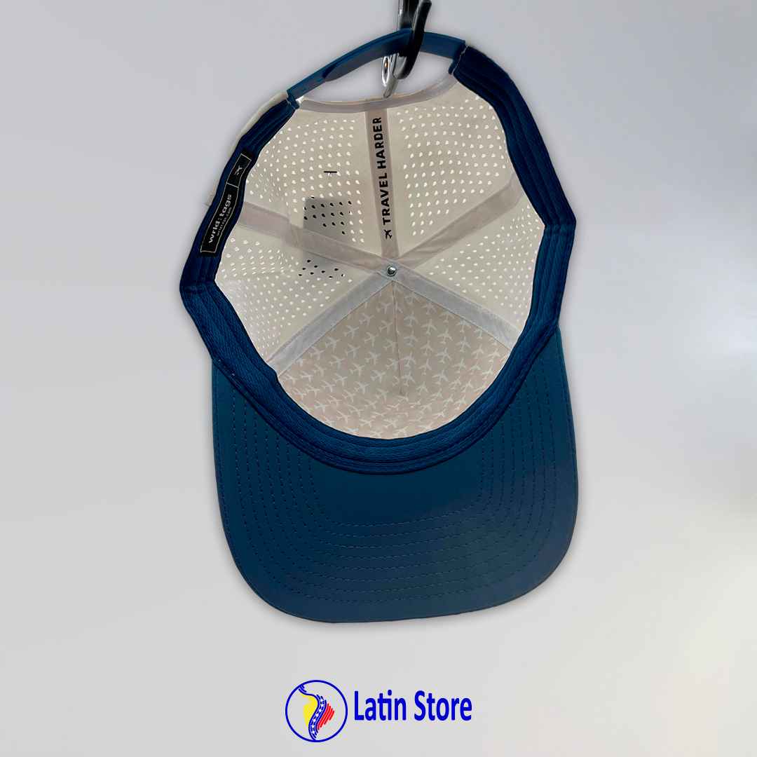 Gorra Vzla Brand Marfil y Azul