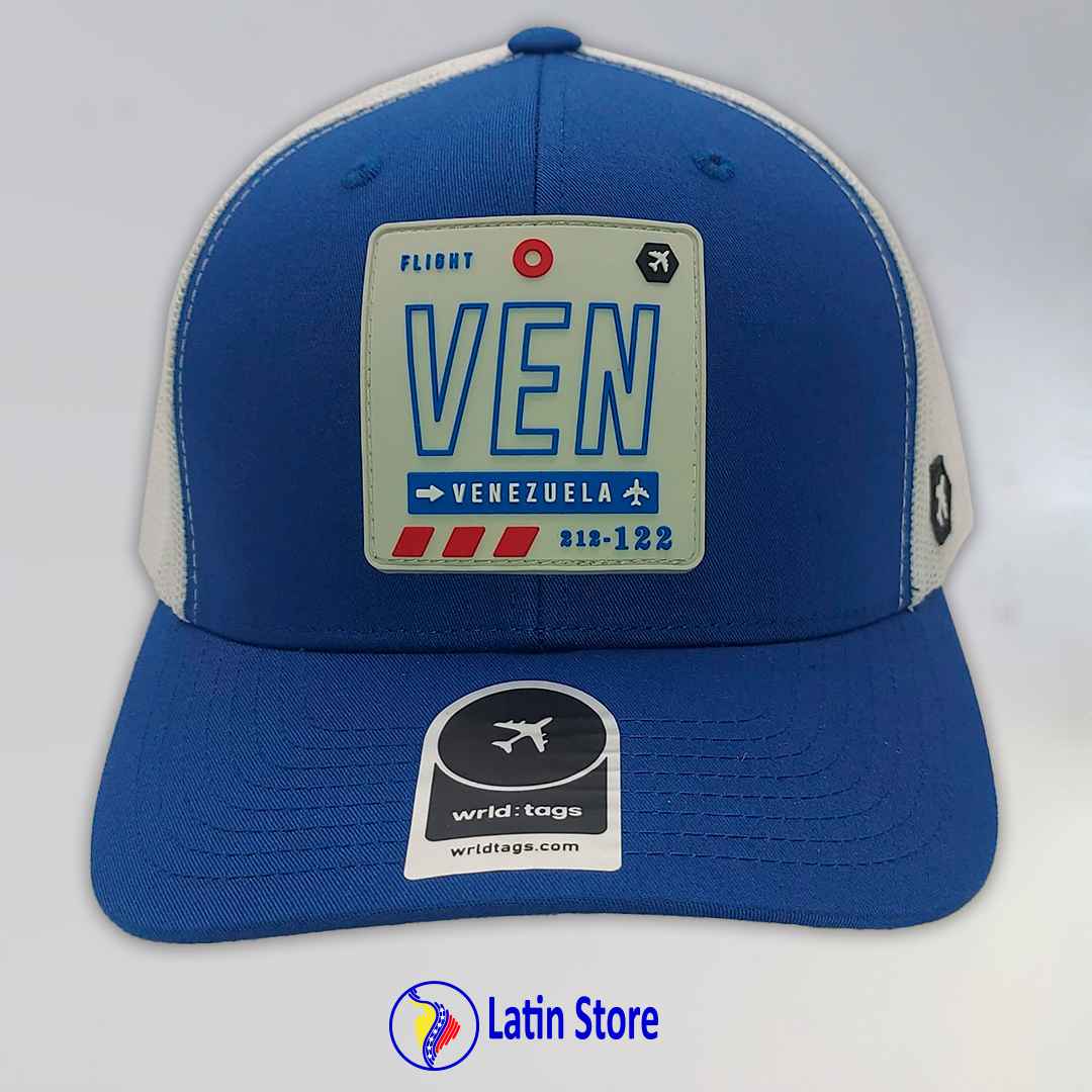 Gorra Vzla Brand Flight Azul Rey