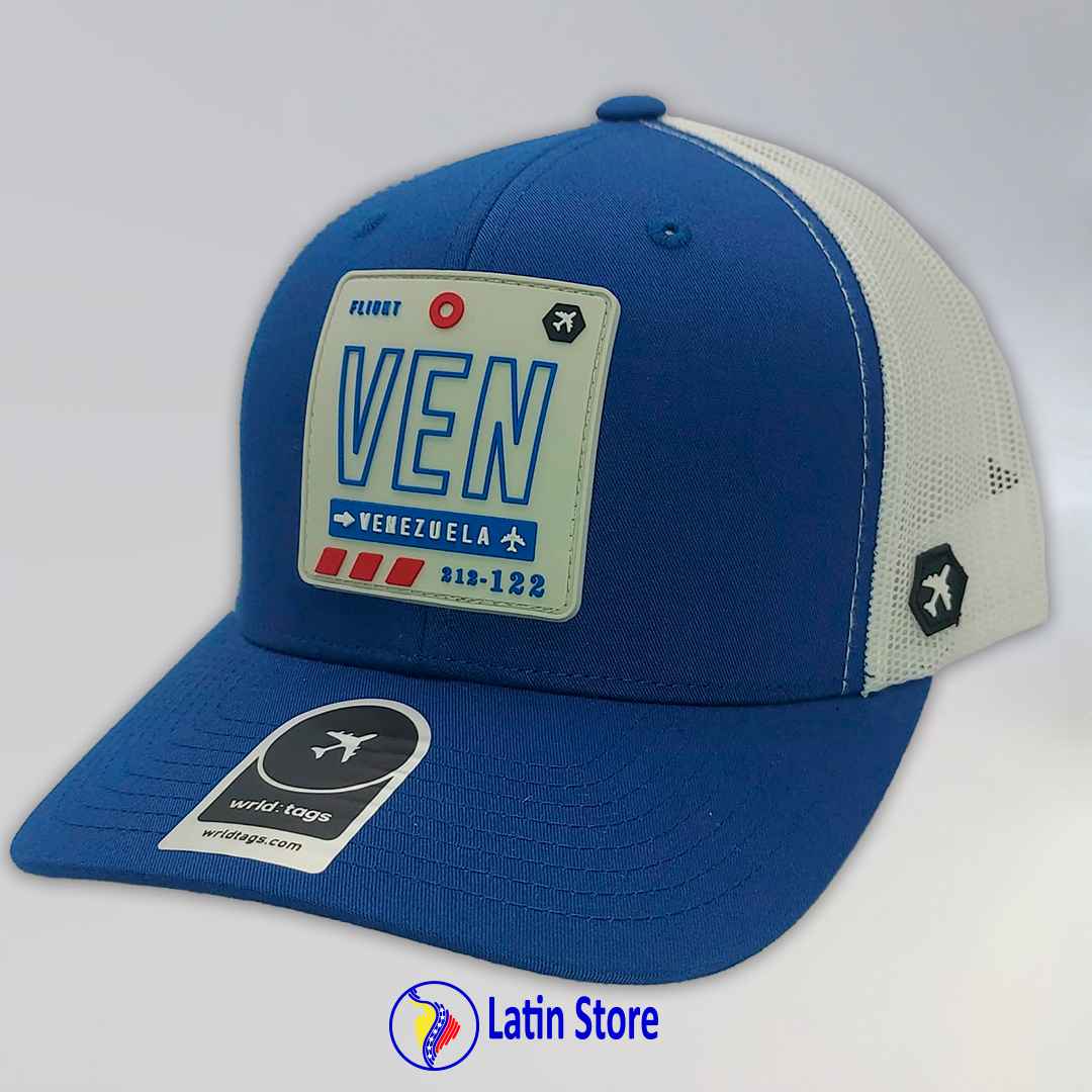 Gorra Vzla Brand Flight Azul Rey