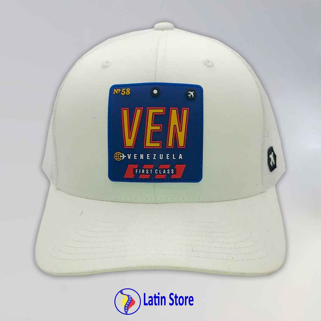 Gorra Vzla Brand +58 Marfil