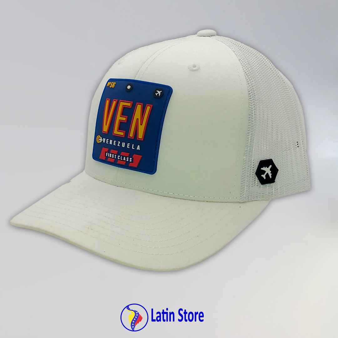 Gorra Vzla Brand +58 Marfil