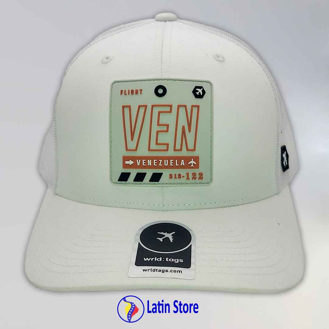 Gorra Vzla Brand Marfil