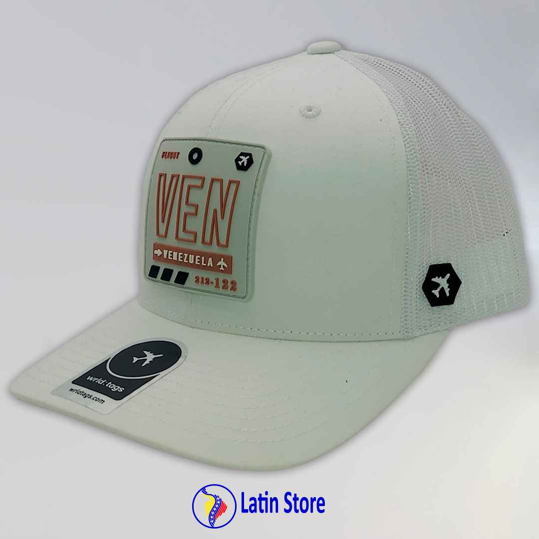 Gorra Vzla Brand Marfil