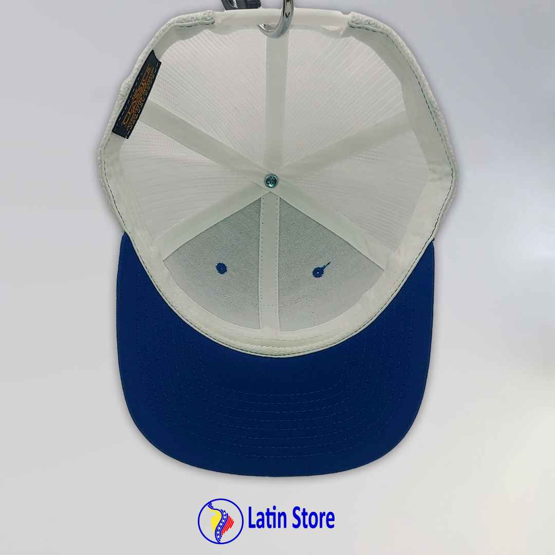 Gorra Vzla Brand Azul rey y blanco