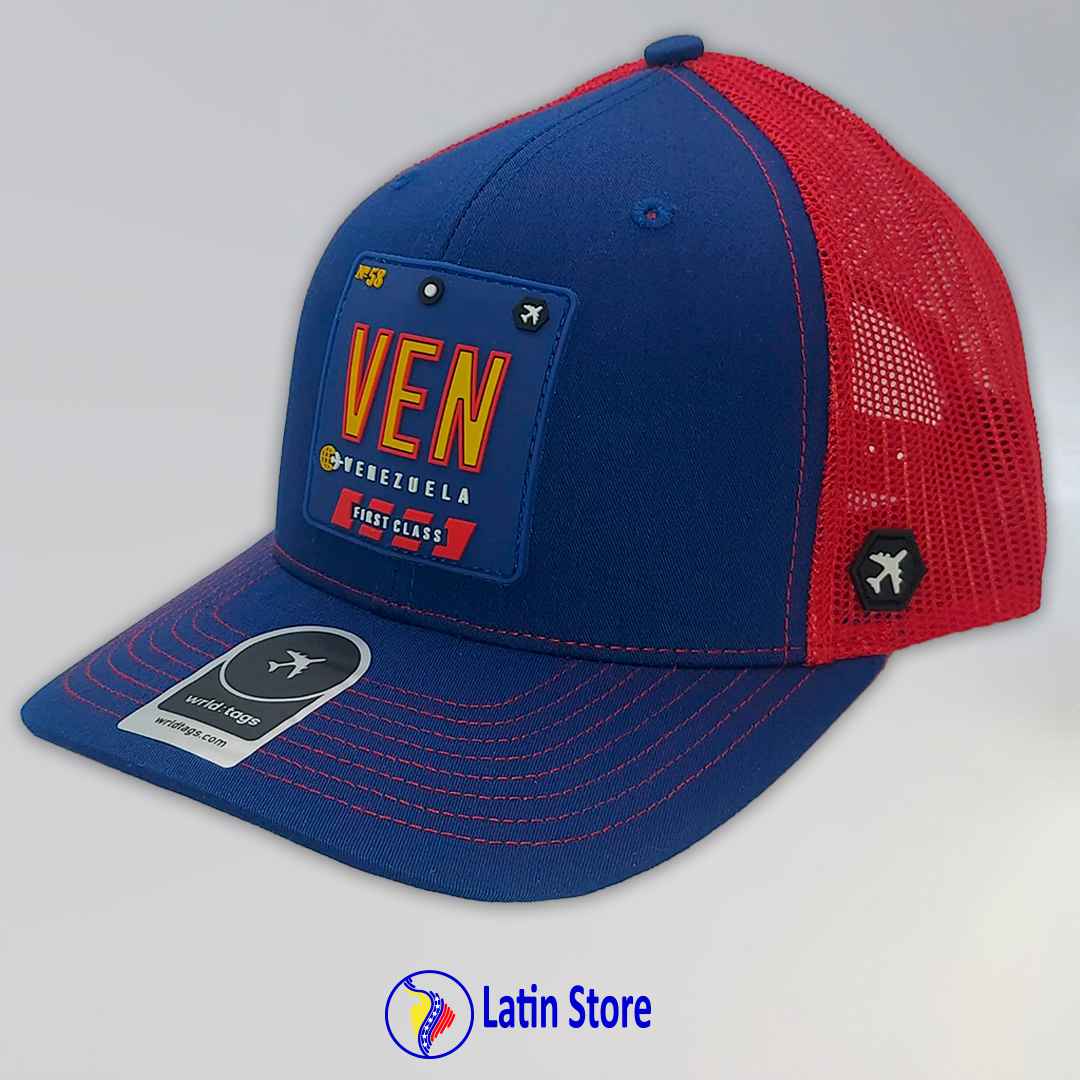 Gorra Vzla Brand +58 Rojo - Azul