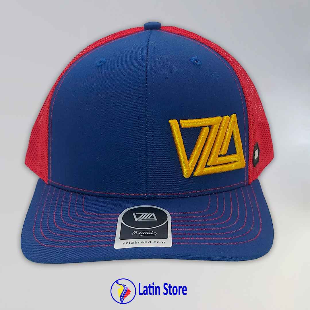 Gorra Vzla Brand Azul y rojo