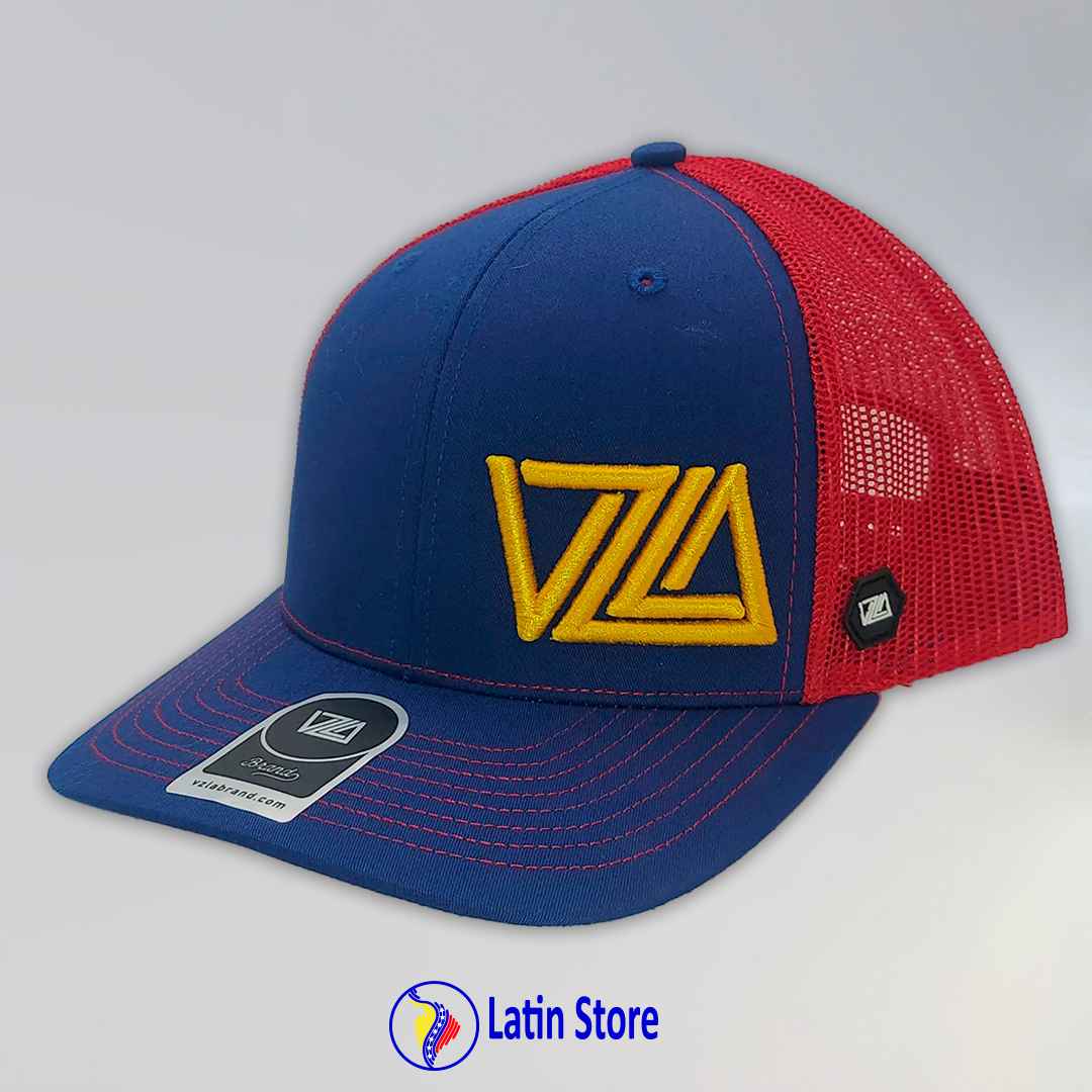 Gorra Vzla Brand Azul y rojo