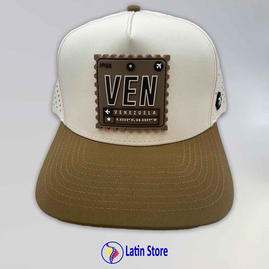 Gorra Vzla Brand Marrón Caramelo