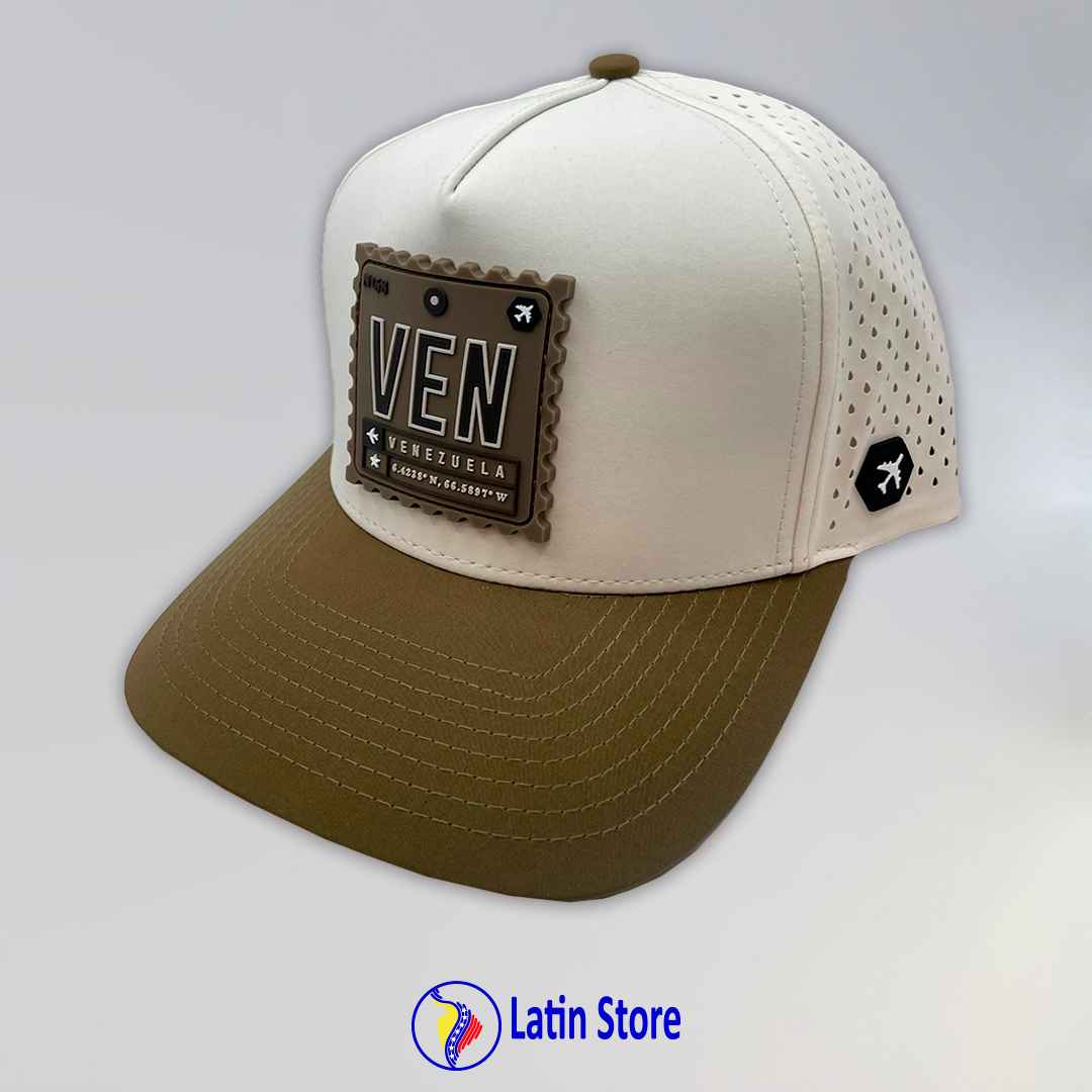 Gorra Vzla Brand Marrón Caramelo