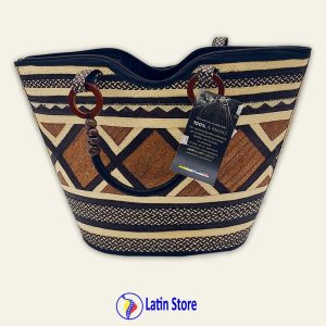 Cartera de Caña Flecha con Detalles en Madera