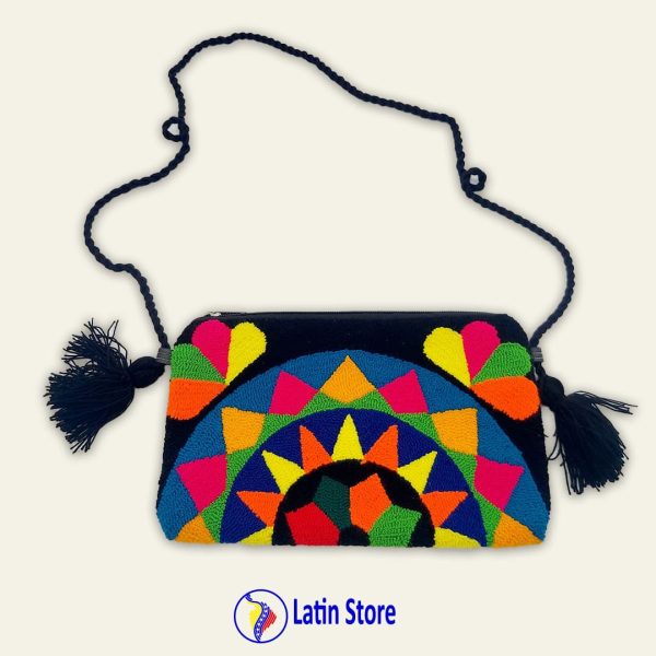 Monedero guajiro de lana. Tamaño "Large"