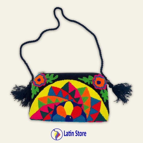 Monedero guajiro de lana. Tamaño "Large"