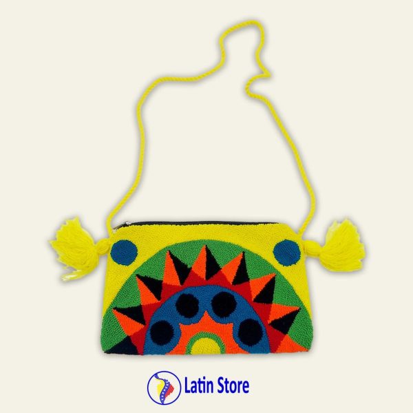 Monedero guajiro de lana. Tamaño "Large"