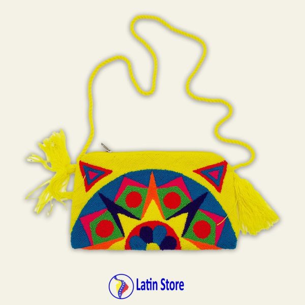 Monedero guajiro de lana. Tamaño "Large"