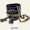 Mochila Wayuu Artesanal – Edición Ónix y Arena