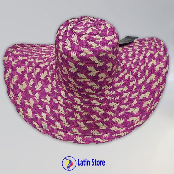 Sombrero Vueltiao de Fibra Natural: Pasión Vibrante en Fucsia