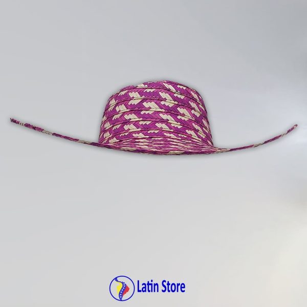 Sombrero Vueltiao de Fibra Natural: Pasión Vibrante en Fucsia